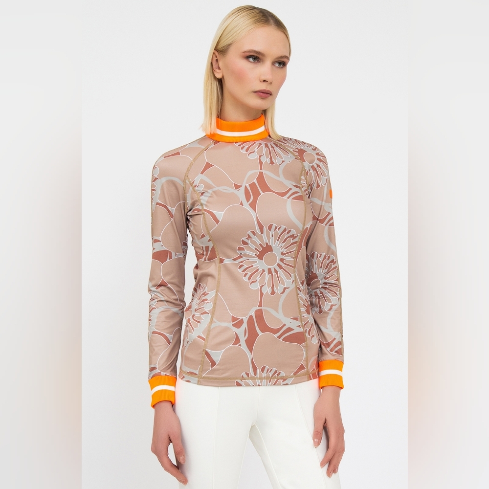 Bogner Madeline Printed Base Layer Top - Long Sleeve